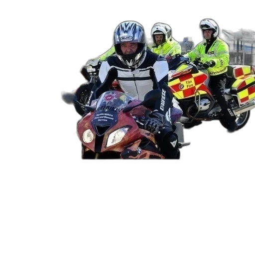 motorcycle, riders, wearing, helmets transparent PNG cut-out
