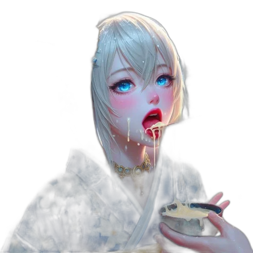 creature, food, face, jewelry transparent PNG cut-out