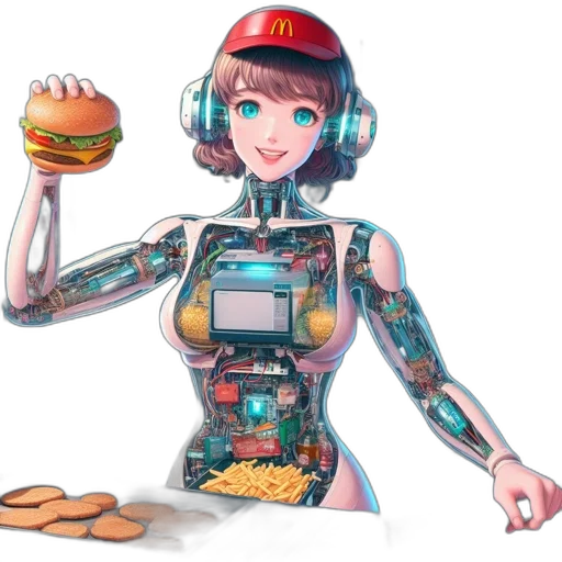 robot, food, animal, creature transparent PNG cut-out