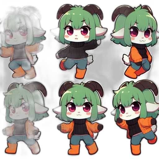 concept art, pixel art, 3d render, anime transparent PNG cut-out