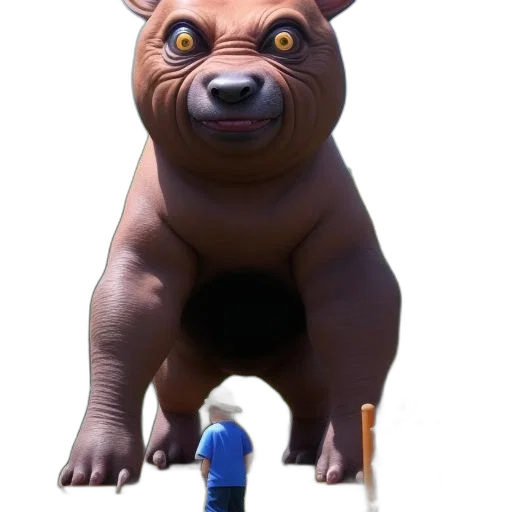 creature, animal, staff, face transparent PNG cut-out