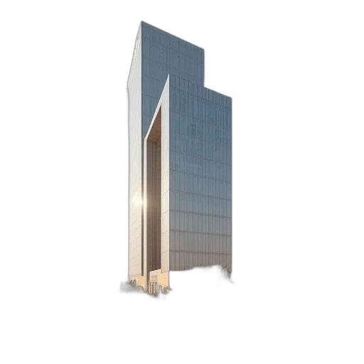 building, 3d render, concept art, photorealistic transparent PNG cut-out