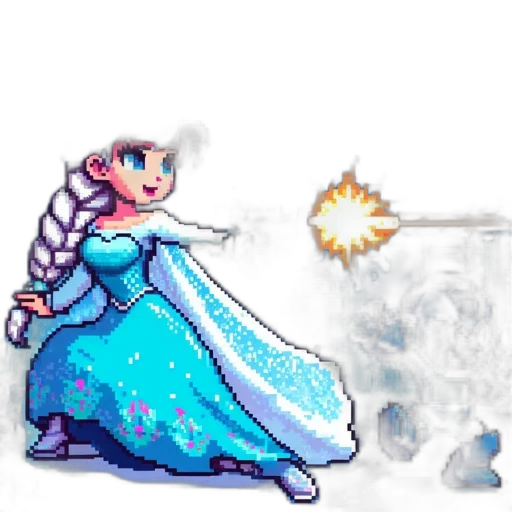 dress, staff, dragon, weapon transparent PNG cut-out