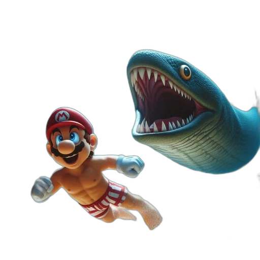 creature, animal, 3d render, concept art transparent PNG cut-out