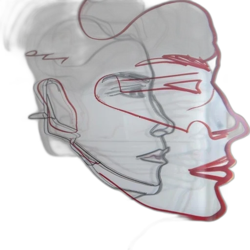 face, mask, crown, hair transparent PNG cut-out