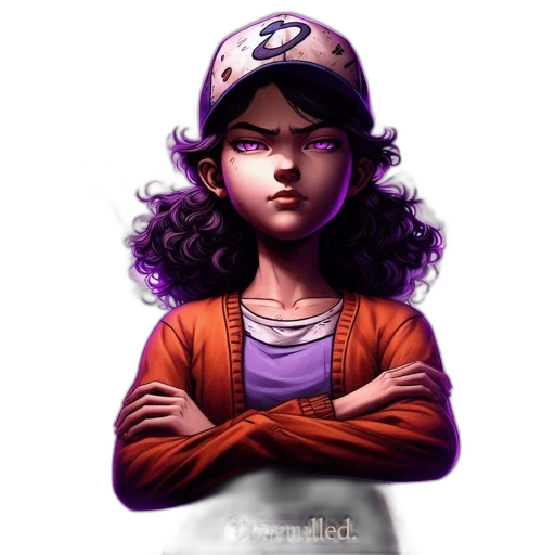 face, hat, comic book art, concept art transparent PNG cut-out