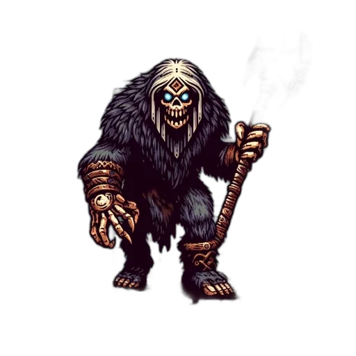 staff, creature, animal, weapon transparent PNG cut-out