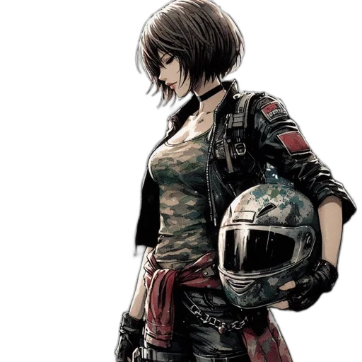 jacket, weapon, robot, mask transparent PNG cut-out