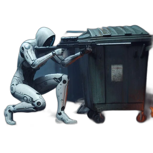 robot, furniture, weapon, creature transparent PNG cut-out