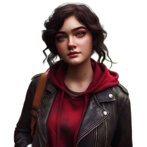 jacket, face, concept art, comic book art transparent PNG cut-out
