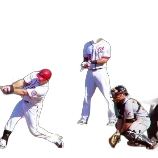 concept art, baseball, player, swinging transparent PNG cut-out