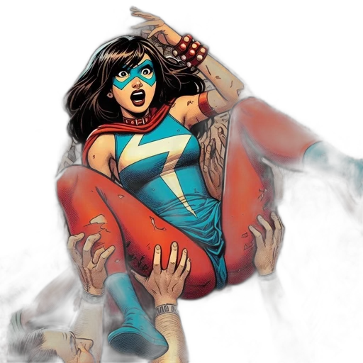 comic book art, concept art, fantasy art, ecstatic transparent PNG cut-out