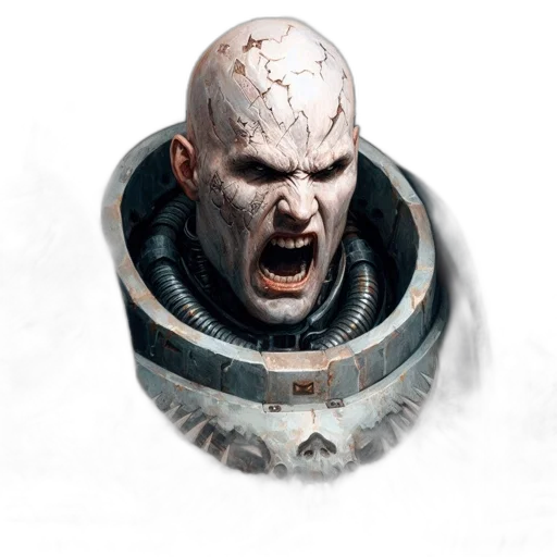 face, mask, robot, creature transparent PNG cut-out