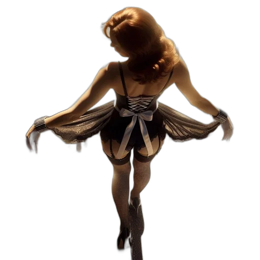 dress, mask, hair, creature transparent PNG cut-out