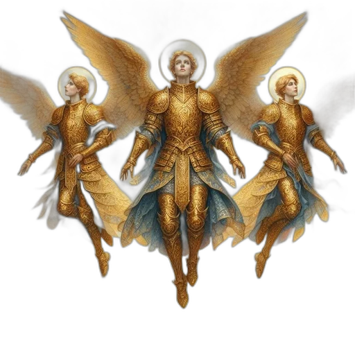 concept art, fantasy art, 3d render, golden transparent PNG cut-out