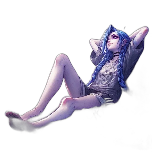creature, dress, hair, dragon transparent PNG cut-out
