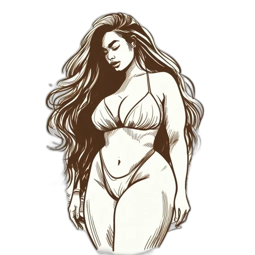 dress, pencil sketch, fantasy art, concept art transparent PNG cut-out