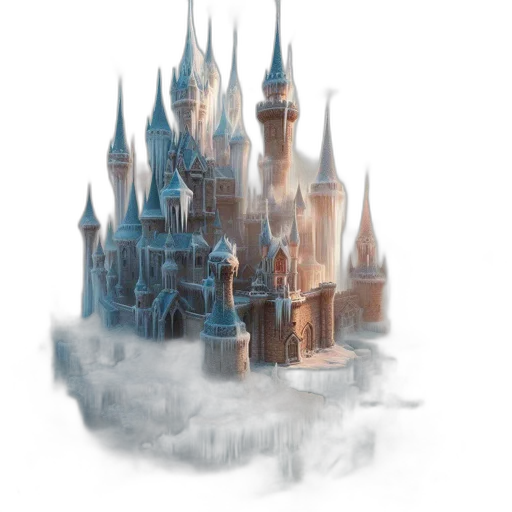building, crown, concept art, fantasy art transparent PNG cut-out