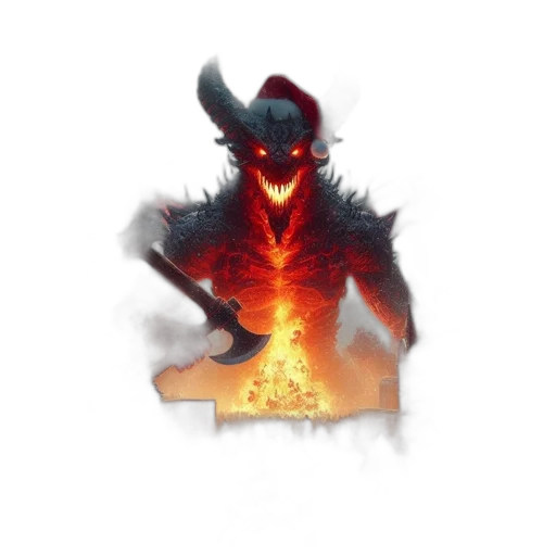 dragon, creature, staff, mask transparent PNG cut-out