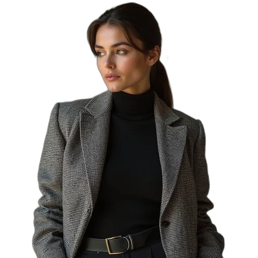 jacket, staff, jewelry, dress transparent PNG cut-out