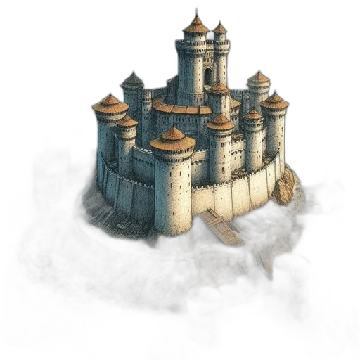 crown, building, dragon, staff transparent PNG cut-out