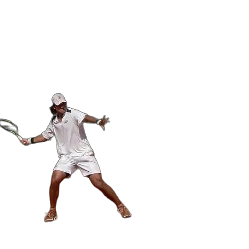 3d render, concept art, man, white transparent PNG cut-out