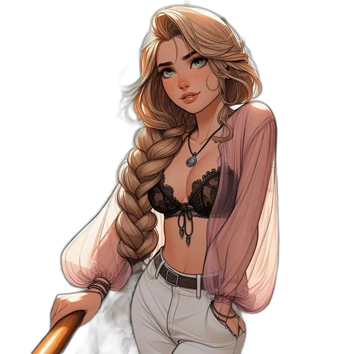 staff, dress, fantasy art, concept art transparent PNG cut-out