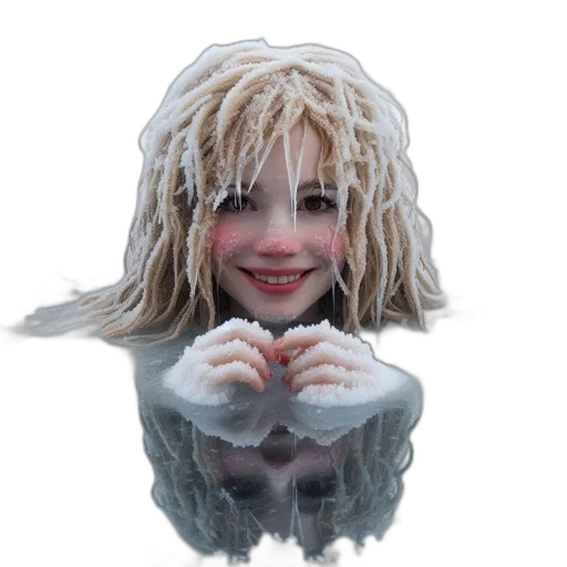 creature, hair, face, mask transparent PNG cut-out