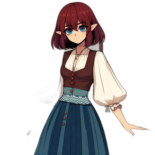 dress, staff, jacket, crown transparent PNG cut-out