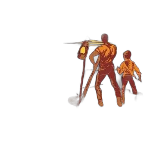 staff, robot, 3d render, concept art transparent PNG cut-out