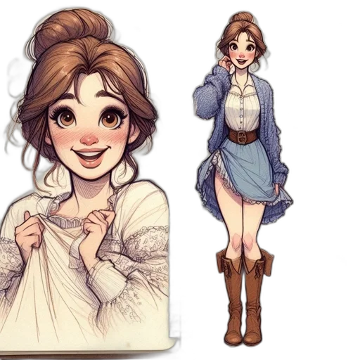 dress, concept art, fantasy art, pixel art transparent PNG cut-out