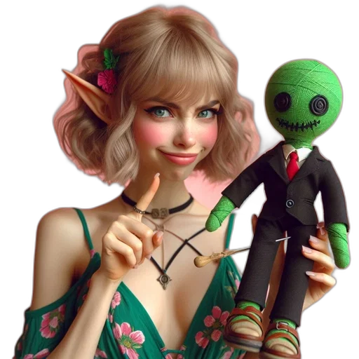 staff, jewelry, creature, robot transparent PNG cut-out