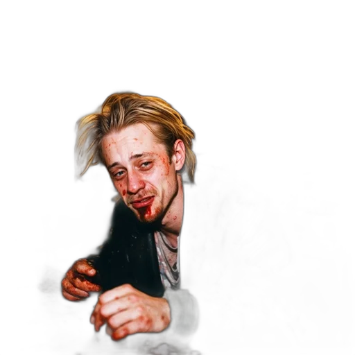 jacket, face, hair, creature transparent PNG cut-out
