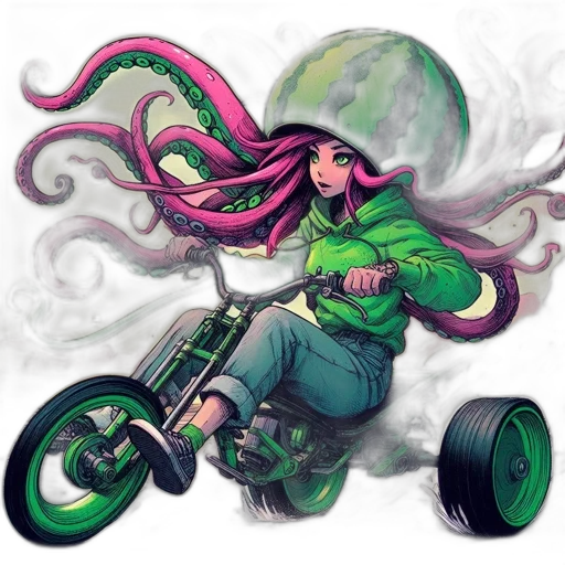 hair, creature, concept art, watercolor transparent PNG cut-out