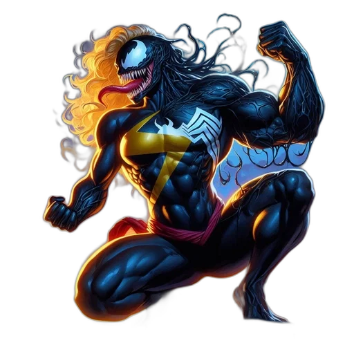 hair, creature, comic book art, concept art transparent PNG cut-out