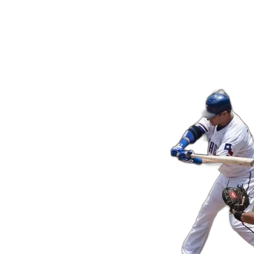 3d render, baseball, player, white transparent PNG cut-out