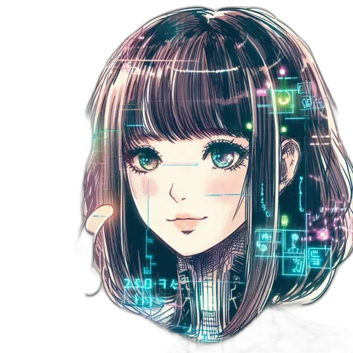 robot, face, mask, jacket transparent PNG cut-out