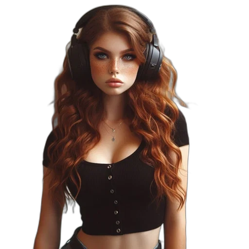 dress, jacket, hair, face transparent PNG cut-out