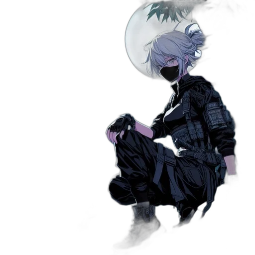 umbrella, creature, jacket, mask transparent PNG cut-out