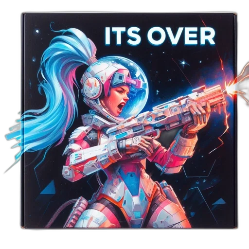 jacket, weapon, vaporwave, cyberpunk transparent PNG cut-out
