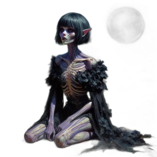 creature, dress, mask, jewelry transparent PNG cut-out
