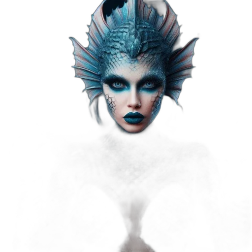 mask, creature, crown, face transparent PNG cut-out
