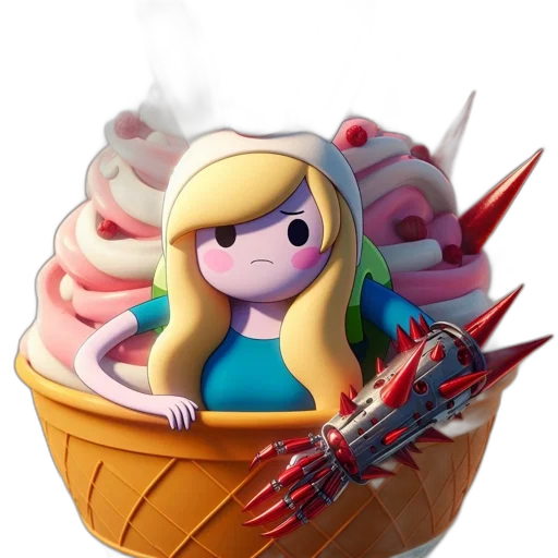 food, weapon, concept art, 3d render transparent PNG cut-out