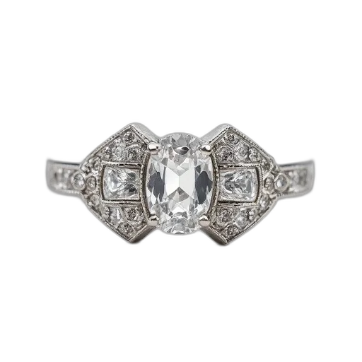 jewelry, crown, art, deco transparent PNG cut-out