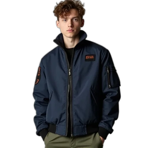 jacket, young, man, wearing transparent PNG cut-out