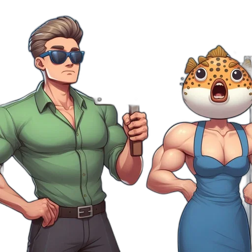 concept art, comic book art, cartoon, pixel art transparent PNG cut-out