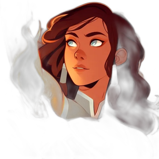 face, concept art, comic book art, fantasy art transparent PNG cut-out
