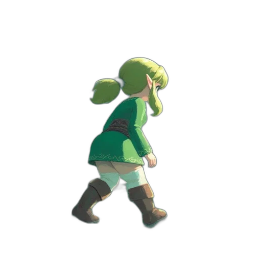 dress, staff, creature, hat transparent PNG cut-out