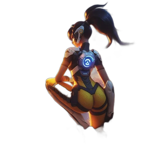 weapon, staff, dress, robot transparent PNG cut-out