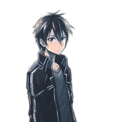 jacket, staff, weapon, mask transparent PNG cut-out